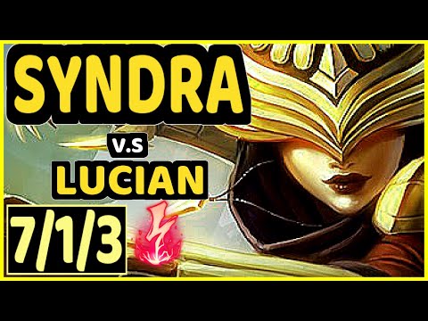 TAKESHI (SYNDRA) vs LUCIAN - 7/1/3 KDA MID GAMEPLAY - BR Ranked GRANDMASTER
