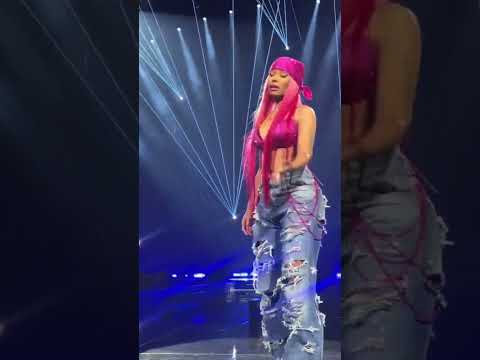 The moment Nicki Minaj gave a fan her mic 🎤 to sing along😂 