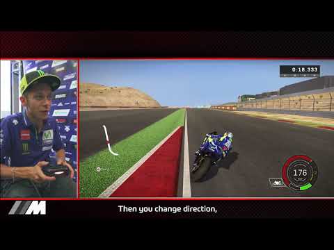 Rossi races with the MotoGP Videogame in Aragón – follow a lap with the legend
