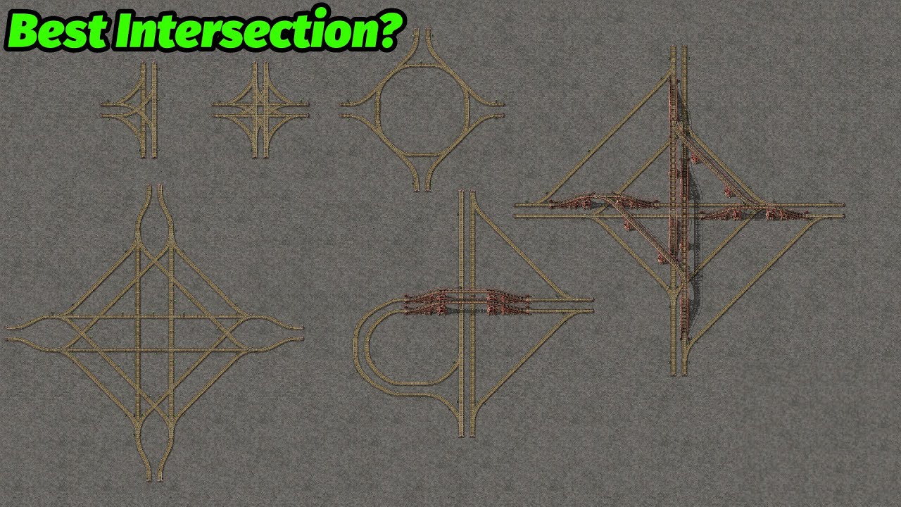 Testing Train Intersections - Factorio Space Age