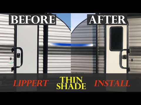 How to add a window to RV door | Lippert Components LCI | Thin Shade