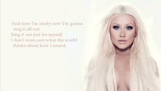 Christina Aguilera - Sing For Me (with lyrics)