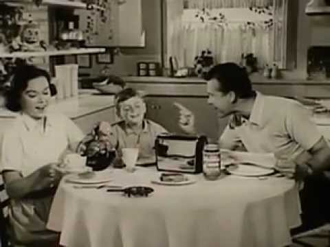 VINTAGE 1950's MAXWELL HOUSE COFFEE COMMERCIAL, ALONG WITH BLACK TOAST
