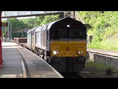 66430 with 37605 dit 6k27 Carlisle - Crewe Engineers, 13th June 2017