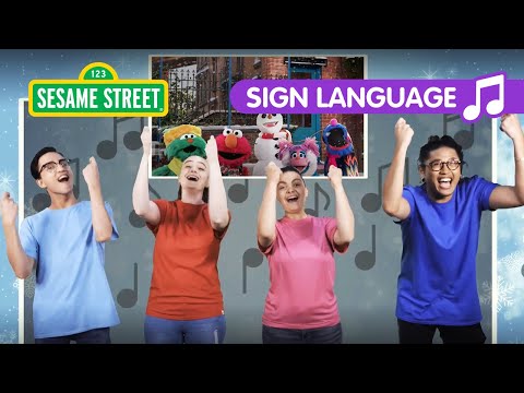 Sesame Street: Deck the Street Song in American Sign Language (ASL)