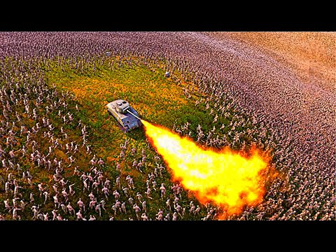 New FLAMETHROWER TANK vs 10 MILLION ZOMBIES! I Ultimate Epic Battle Simulator 2 I UEBS 2