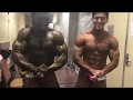 Musclemania Pros Kwame Duah Jun Choi And Salman Ahmad Backstage Posing At Fitness America 2017