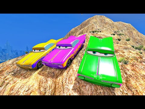 Ramone car Cliff Fall Challenges - GTA IV Damage mod testing