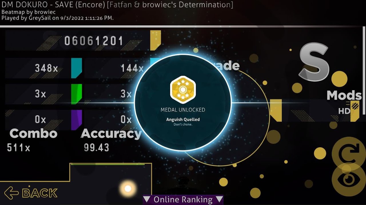 DM DOKURO - SAVE (Encore) [Fatfan & browiec's Determination] | HD 99.43% | FC 287pp | osu!