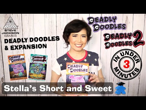 Deadly Doodles 1 and 2 Board Games - Stella's Short and Sweet