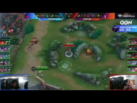 TEAM FLASH vs TOYOTA DIAMOND COBRA - AIC 2018 - Ngày 3 Vòng Bảng