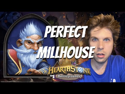 MILLHOUSE PERFECTION! MY CRAZIEST GAME - Hearthstone Battlegrounds 17.0