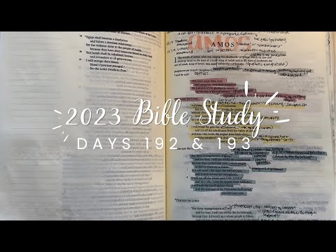 Study the Bible in One Year: Days 192 & 193  Amos 1-9 | bible study for beginners