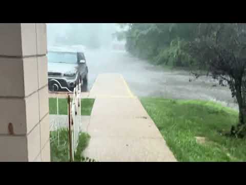 Heavy rain in South Bend