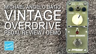 Video thumbnail for Vintage Overdrive Pedal Review/Demo (Michael Angelo Batio by Tom'sLine) by Kennis Russell