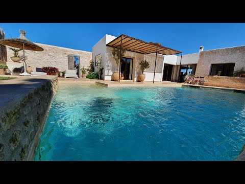 Construction d'une villa style Ibiza à Essaouira