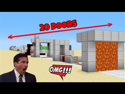 20 Insane Redstone Doors in Minecraft - Malayalam