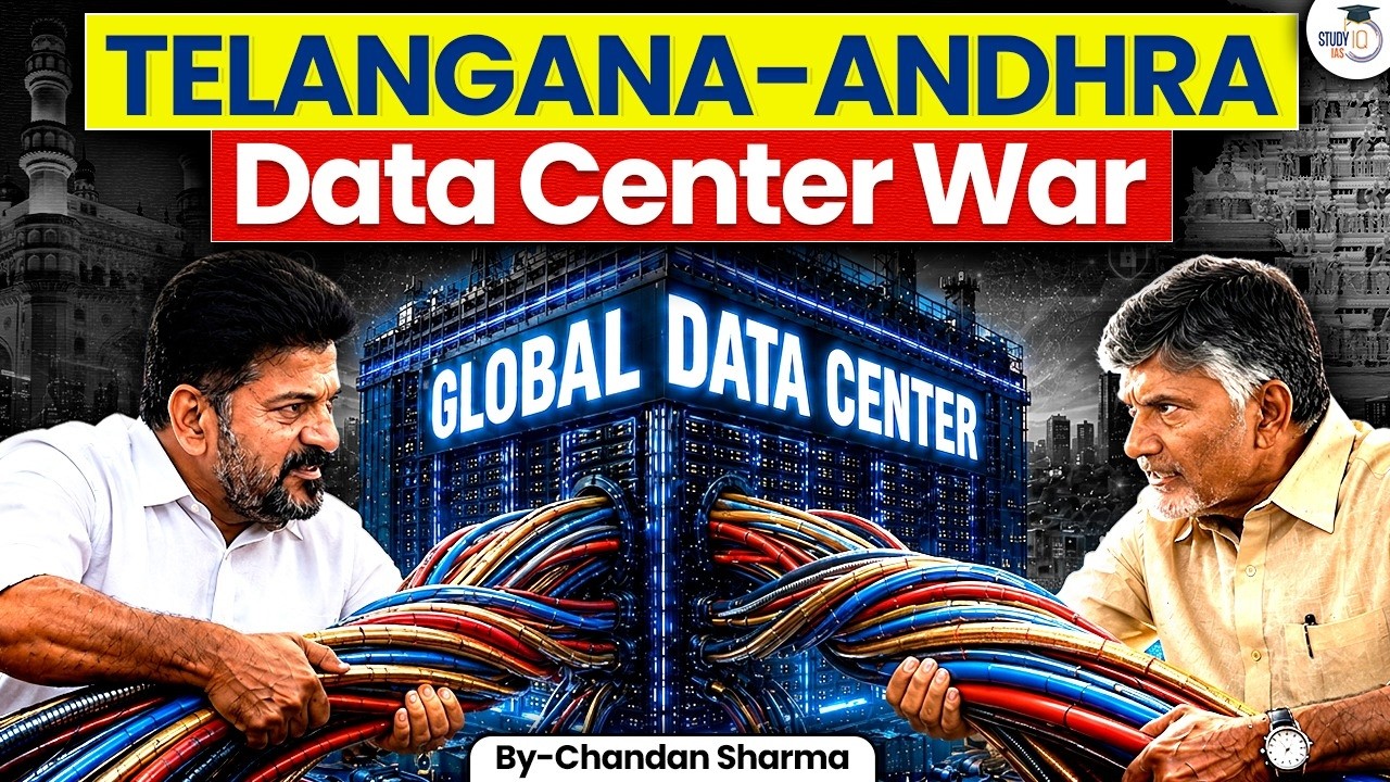 Why Telangana & Andhra Pradesh Are Fighting for Data Centers? | StudyIQ IAS