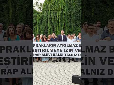 "Arap Alevi Halkı Yalnız Değildir" Açıklamasında "Savaşa Hayır Barış Hemen Şimdi" Sloganı Atıldı.