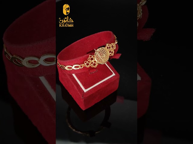 طقم مجوهرات بديل الذهب الوشاح الملكي الخليجي