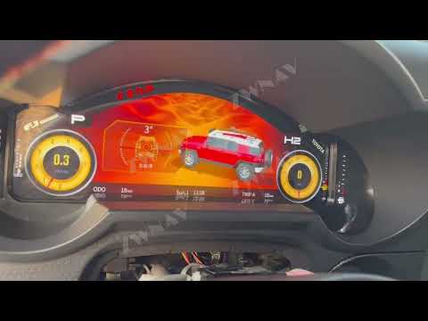 ZWNAV 12.3 inch LCD Gauges For Toyota FJ Cruiser 2007-2022 Car LCD Virtual Cockpit Instrument