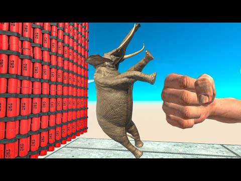 TNT PUNCH Who Can Survive? ► Animal Revolt Battle Simulator