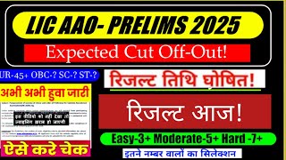 ABOUT LIC AAO PRELIMS RESULT ! LIC AAO RESULT LIC AAO  PRELIMS RESULT ! LIC AAO CUTOFF #lic #licaao