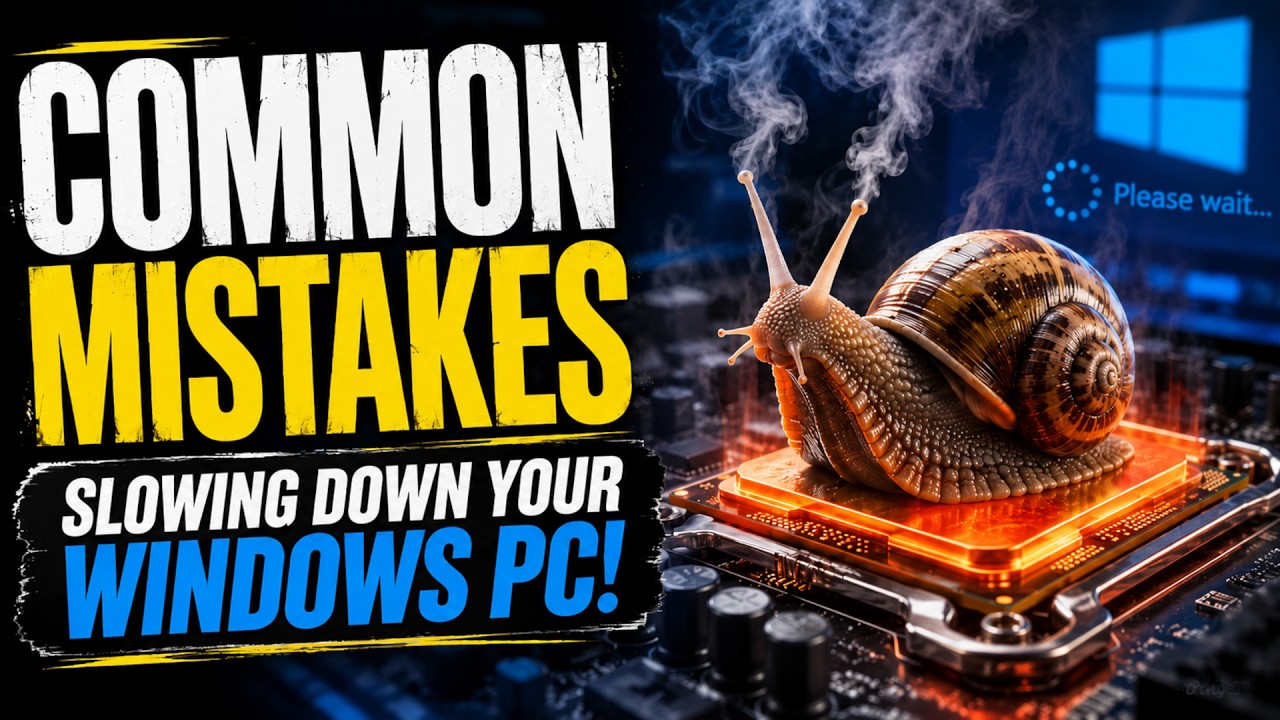 8 Common Mistakes Slowing Down Your Windows PC!