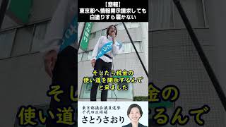 【さとうさおり】東京都への情報開示請求で何も開示されない #東京都議会議員選挙 #千代田区 #減税 #社会保険料削減 #違法外国人ゼロ #さとうさおり