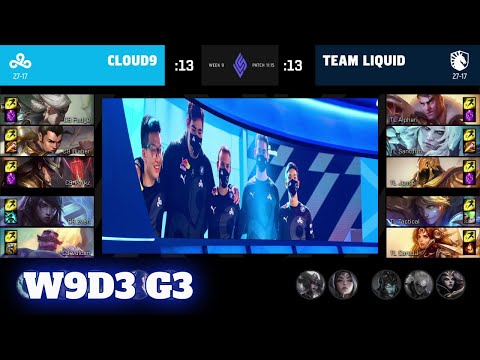 Cloud 9 vs Team Liquid | Week 9 Day 3 S11 LCS Summer 2021 | C9 vs TL W9D3 Full Game