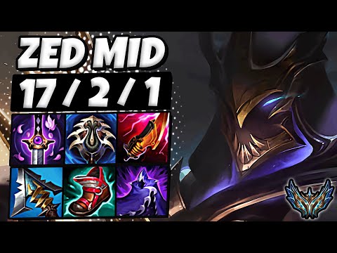 Zed vs Azir [ MID ] Lol Korea Challenger Patch 14.3 ✅