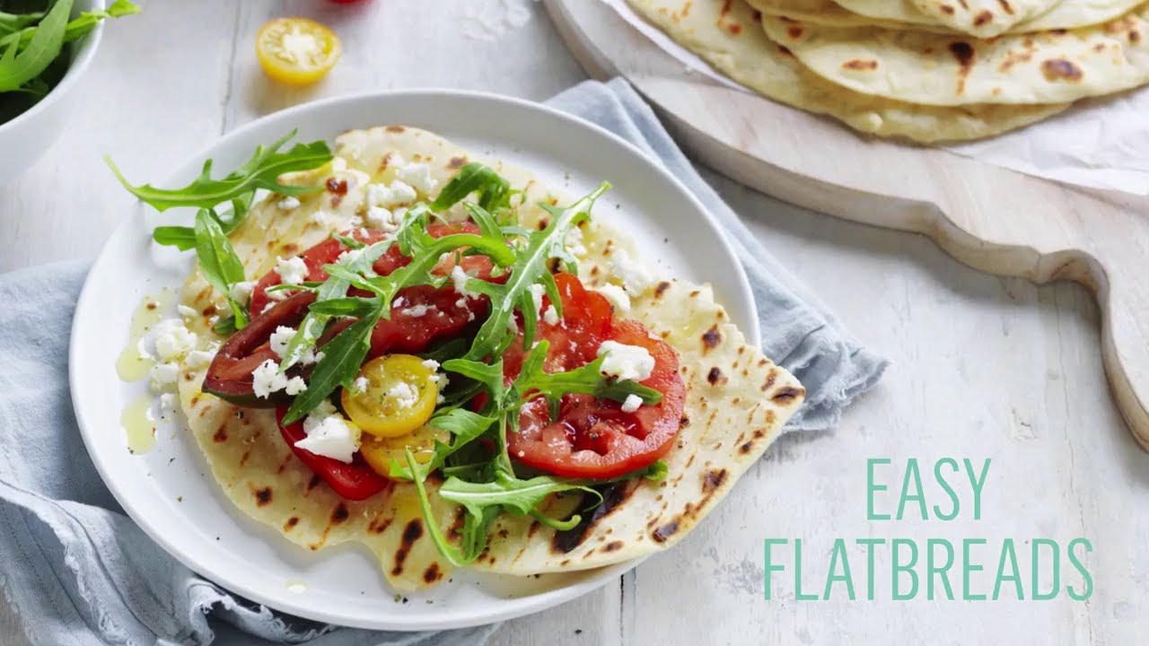 Easy Flatbreads Recipe | Soft Homemade Bread in Minutes