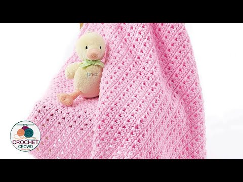 Left Hand Crochet for Beginners Baby Blanket Pattern The Crochet Crowd