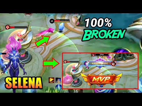 Broken Damage !! Mvp Roamer Selena Best Gameplay - Mobile Legends