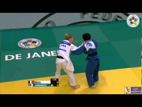 Judo 2013 World Championship Rio de Janeiro: Pavia (FRA) - Yamamoto (JPN) [-57kg] QF