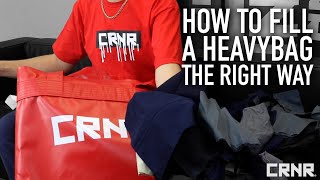 How To Fill A Heavy Bag The Right Way | Combat Corner Professional
