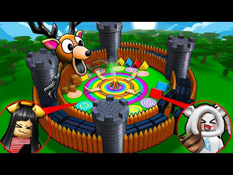 abbiamo creato in nostro regno su 99 notti nella foresta roblox!