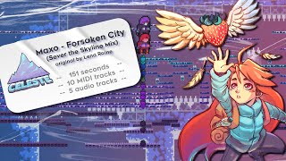 Maxo - Forsaken City (Sever the Skyline Mix) ~ Celeste B-Sides MIDI vis.