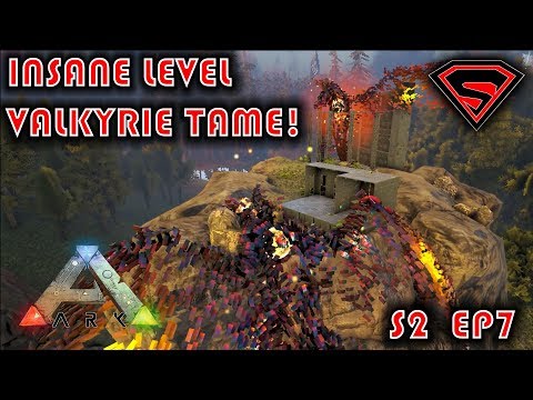 ARK: INSANE LEVEL VALKYRIE TAME -TAMING A PRIMEVAL INDOMINUS REX, CONFLAGRANT T-REX & DODO  S2EP7