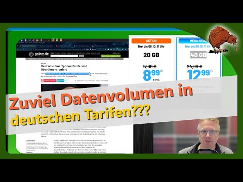 Deutsche Smartphone-Tarife sind überdimensioniert?