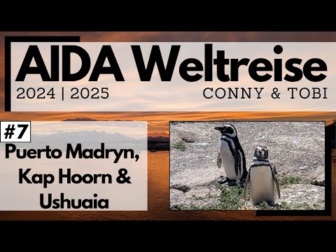 AIDA World Cruise 2024/2025 | VLOG7 | Puerto Madryn | Cape Horn | Ushuaïa | We are at the end of ...