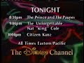 Tonight On The Disney Channel Promo February 16 1992