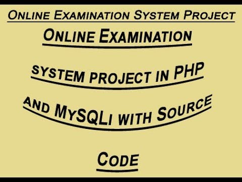 Online examination system project in php and mysqli with source code
