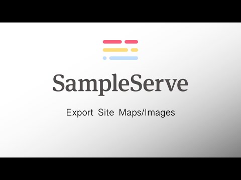 SampleServe - How To Export Site Maps