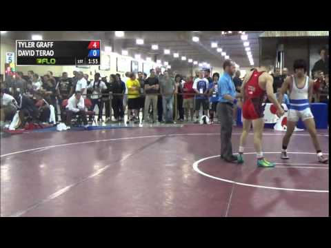 57 kg R2 - Tyler Graff (NYAC) vs David Terao (DCAC)