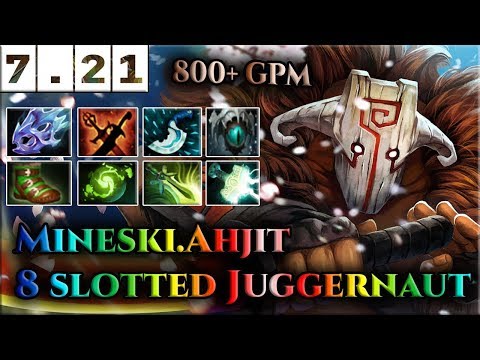 Dota 2 - Mineski.Ahjit [Juggernaut] with Moon Shard and Refresher orb - IMBA Omnislash Speed