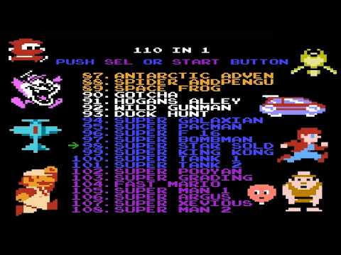 NES 110 in 1 Gameplay : Best Retro Gaming Compilation Ever?