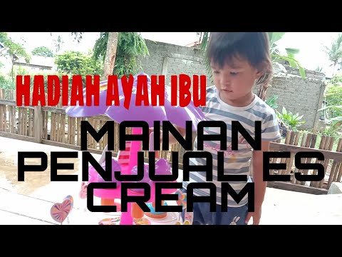 Jualan es krim, es krim mainan, makan es krim