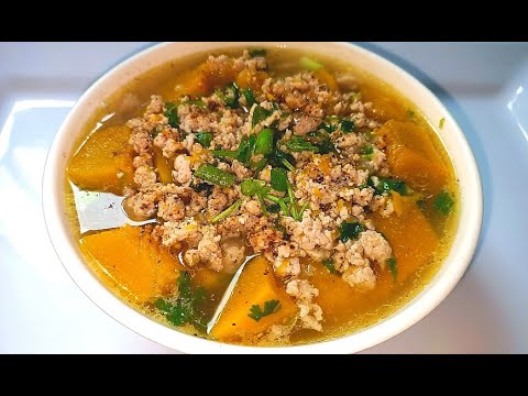 Cách nấu Canh Bí Đỏ Thịt Bằm bổ dưỡng rất ngon và đơn giản - Combo Món Ăn