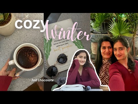 Cozy winter vlog🎀☕️ | GRWM, cozy cafe, hot chocolate! After exams!